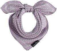 FRAAS Halstuch Damen gepunktet - 53 x 53 cm Größe - Nickituch Seide - Seidentuch für Damen mit Polka Dots Muster - Bandana Tuch perfekt für den Sommer Lavendel