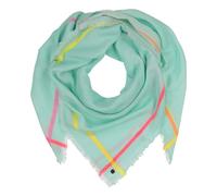 FRAAS Halstuch Damen - Tuch mit Highlight-Streifen - 120 x 120 cm - leichte Baumwollmischung - Sustainability Edition