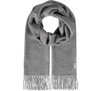 FRAAS Kaschmir Schal 42 x 190 cm - Stola aus 100% reinem Kaschmir für Damen - einfarbige Stola - Wärmend und Hautfreundlich Grau