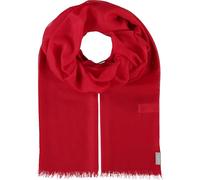 FRAAS Kaschmir Schal 70 x 180 cm - Stola aus 100% reinem Kaschmir für Damen - einfarbige Stola - Wärmend und Hautfreundlich Rot