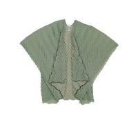 FRAAS Plissierter Damen Poncho - 110 x 160 cm - leichtes Cape für die Übergangszeit Misty Jade