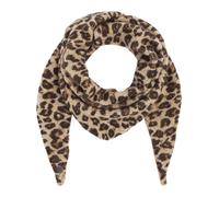 fraas - Polyacryl Tuch Kuscheliges Dreieckstuch mit Leo-Design camel - Gr. - OS