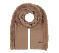 Fraas Poncho mit Kunstfellbesatz in Beige, Größe 1