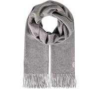 FRAAS Pure Cashmere Scarf with Fringes Mid Grey