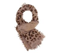 FRAAS Scarf with Animal-Print Chinchilla