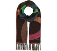 FRAAS Cashmink Schal 56 x 200 cm - Weicher als Kaschmir - Made in Germany - Schal mit Kreis- Design für Damen - Perfekt für Herbst und Winter Cobalt Blue