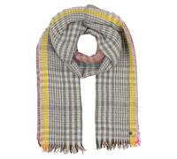 FRAAS Wollstola kariert mit farbigen Highlights - 60 x 180 cm - leichter Schal für Damen