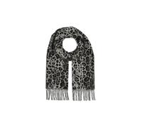 FRAAS Cashmink Schal 35 x 200 cm - Weicher als Kaschmir - Made in Germany - Schal mit Animal Print für Damen - Perfekt für Herbst und Winter Grau