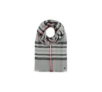 Fraas Schal mit Karomuster in Mittelgrau, Größe 1