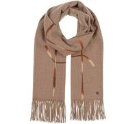 FRAAS Schal mit Karo-Muster - 195 x 65 cm - Stola in Viskosemischung für Damen - Perfekt für Herbst und Winter Chinchilla