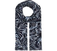 Fraas - Schal Schal mit Palmenblatt-Design aus reiner Baumwolle 524 true blue - Gr. - OS