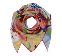 FRAAS Silk Stole With Floral Print Camel