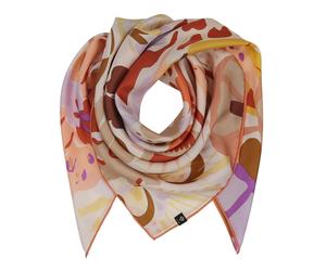 FRAAS Silk Stole With Floral Print Nougat