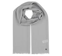 FRAAS Damen-Schal 70 x 190 cm - Modische Stola mit Fransen aus Wolle - Perfekt für jedes Outfit Opal Grey