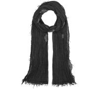 FRAAS Stola in Viskosemischung für Damen | 90 x 200 cm | Leichter Schal mit Blumen-Stickerei Moonless Night