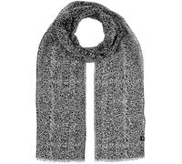 FRAAS Stola mit zartem Leo-Print - 50 x 180 cm - leichter Schal mit Animal-Muster - Sustainability Edition Black/White