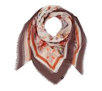 FRAAS Damen Tuch Sustainability Edition | maritimes Strandhäuschen Design | recyceltes Polyester Double Espresso