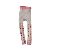 Fräulein Prusselise Kinder Leggings Blume grau-rosa Gr.74/80