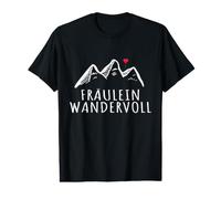 Fräulein Wandervoll Wanderfrau Hobby Berge Damen Preisgünstiges Grafik-T-Shirt