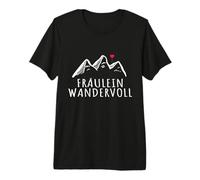 Fräulein Wandervoll Wanderfrau Hobby Berge Damen Premium T-Shirt