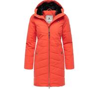 fRagwear Damen Langer Wintermantel warmer Steppmantel mit Kapuze Noita YOUMODO XS-6XL