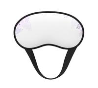 Framing Schlafmaske mit lila Blumen in Blütendruck, Augenschlafmaske für Damen und Herren, für totale Dunkelheit, reduziert geschwollene Augenmaske