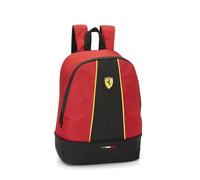 Franco Cosimo Panini Ferrari - Rucksack für Mittelschule, Ober- und Grundschule mit großen Fächern in der Mitte mit Reißverschluss und verstellbaren Schultergurten, 28 x 40 x 15,5 cm, Rot