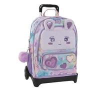 Franco Cosimo Panini Mädchen Zaino Scuola Lilla Schulrucksack Trolley Lila, Mehrfarbig