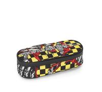 Franco Cosimo Panini Propaganda - Federmäppchen für die Schule Propaganda, ovales Federmäppchen, leicht, kompakt, einfach zu tragen und im Rucksack zu verstauen, praktischer Reißverschluss, 8 x 22 x 8