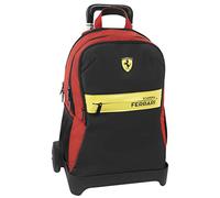 Franco Cosimo Panini Trolley Rucksack Trolley Unisex - Kinder und Jugendliche (1er Pack), Rot/Schwarz 2, Taglia unica, Abnehmbar