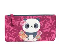 Franco Cosimo Panini WWF - Offizielle WWF Flache Mehrzweck-Tasche mit praktischem Reißverschluss und Panda-Motiv, Geschenkidee für Jungen und Mädchen, 21 x 10,5 cm, Rosa, Rosa, Andere Federmäppchen