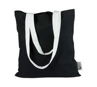 Frank&Richie Tragetasche 'Siena' aus rec. Fairtrade-zert. Bio-Baumwolle 38 x 42 cm schwarz