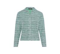 FRANK WALDER - Blazerjacke NOS mit markantem Zipper soft green/paradise green/ecru/schwarz - Gr. - 42