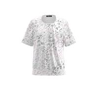 Frank Walder Damen Blusenshirt NOS mit sanften Falten Pink/Lavender/Ecru/Kiesel Gr. 42