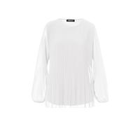 FRANK WALDER - Bluse ELEMENTS mit Plissee-Struktur ecru - Gr. - 38