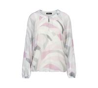 FRANK WALDER - Bluse LOVELY SOFT TONES mit Elastikbund pink lavender/ecru/kiesel - Gr. - 38