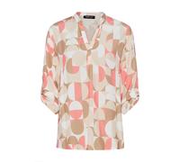 FRANK WALDER - Bluse SALTED TANGERINE mit Ärmelumschlag tangerine/affogato/ecru - Gr. - 40