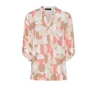 FRANK WALDER - Bluse SALTED TANGERINE mit Ärmelumschlag tangerine/affogato/ecru - Gr. - 46