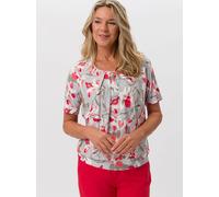 FRANK WALDER - Blusenshirt NOS aus Ecovero Viskose salbei/peach blush - Gr. - 38