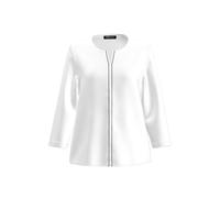 FRANK WALDER - Blusenshirt ELEMENTS mit kontrastfarbenen Ziernähten ecru - Gr. - 42