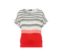 FRANK WALDER - Blusenshirt FLOWER HARMONY mit femininer Note salbei/silber/cherry - Gr. - 40