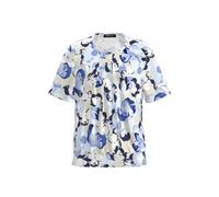 FRANK WALDER - Blusenshirt NOS aus Ecovero Viskose light aqua/sand/ink - Gr. - 48