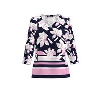 FRANK WALDER - Blusenshirt NOS aus Ecovero Viskose lilac/ink/ecru - Gr. - 44