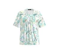FRANK WALDER - Blusenshirt NOS aus Ecovero Viskose mint/ecru - Gr. - 42
