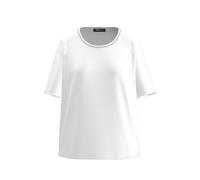 FRANK WALDER - Blusenshirt NOS mit doppelt paspeliertem Ausschnitt ecru - Gr. - 38