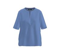 FRANK WALDER - Blusenshirt NOS mit geschlitztem Rundhalsausschnitt malibu blue - Gr. - 40