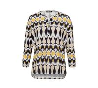 FRANK WALDER - Blusenshirt NOS mit weicher Qualität grey/schwarz/amber - Gr. - 46