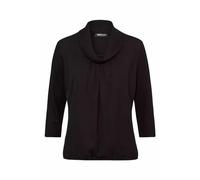 FRANK WALDER - Blusenshirt NOS mit lässiger Faltenpartie schwarz - Gr. - 40