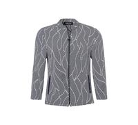 FRANK WALDER - Leichtjacke ELEMENTS mit Jacquard Muster ink/ecru - Gr. - 52