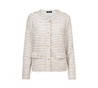 FRANK WALDER - Leichtjacke SALTED TANGERINE mit aufgesetzten Taschen affogato/ecru - Gr. - 46